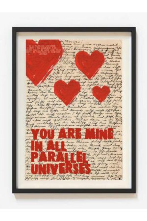 Poster Love Kalpler Bütün Paralel Evrenlerde Benimsin You Are Mine