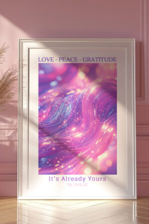 Poster Love Peace Gratitude Manifest