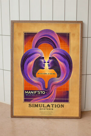 Poster Manifest Afirmasyon Olumlama Psychedelic Hippi Vintage
