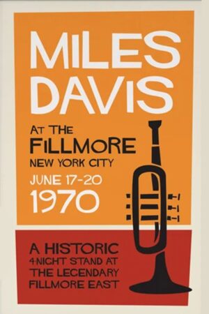 Poster Miles Davis Jazz Retro Kuşe Kağıt