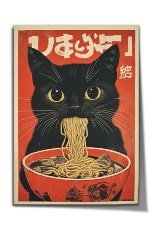 Poster Ramen Kedi