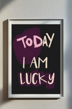 Poster Today I Am Lucky Şanslıyım