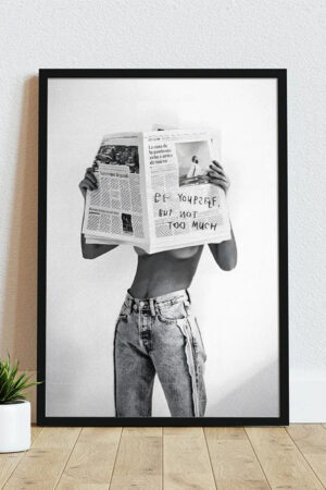 Poster Women Kadın Gazete Vintage girls