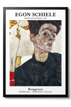 Kağıt Poster Egon Schiele Sanatsal Kuşe Duvar Dekorasyonu