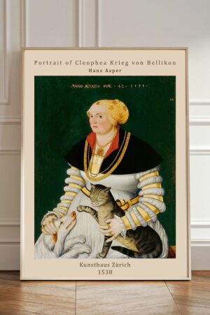 Kağıt Poster Hans Asper Cleophea Krieg Von Bellikon'un Portresi Kuşe