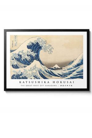 Kağıt Poster Katsushika Hokusai Dalgalar Sanatsal Kuşe Duvar Dekorasyonu