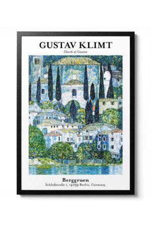Kağıt Poster Klimt Church At Cassone White