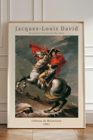 Kağıt Poster Napolyon Jacques-louis David Napoleon Crossing The Alps