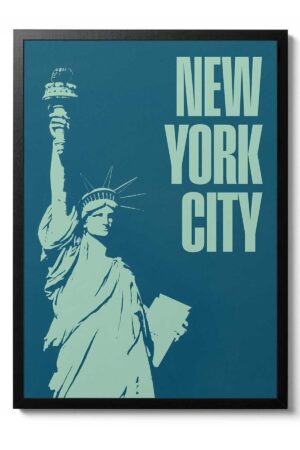 Kağıt Poster New York Özgürlük Heykeli Sanatsal Kuşe Duvar Dekorasyonu