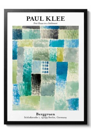 Kağıt Poster Paul Klee Sanatsal Kuşe Duvar Dekorasyonu