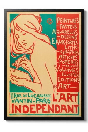 Kağıt Poster Sergi Afişi Independant Paris Sanatsal Kuşe Duvar Dekorasyonu