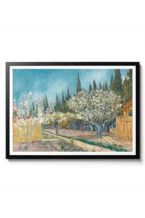 Kağıt Poster Vincent Van Gogh Orchard Bordered By Cypresse