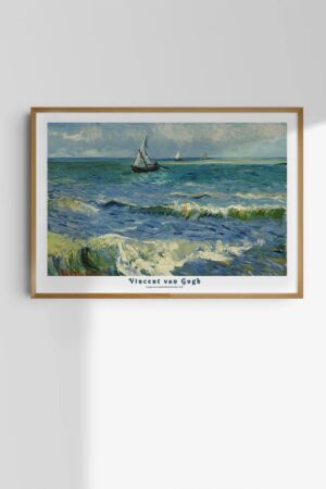 Kağıt Poster Vincent Van Gogh Seascape Near Les Saintes-maries-de-la-mer