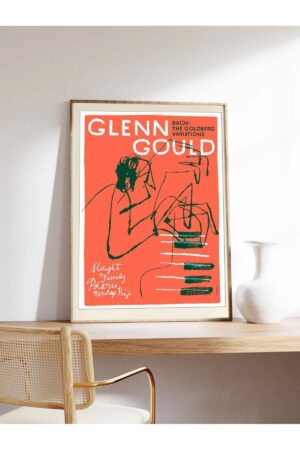 Poster Glenn Gould Modern Art Kuşe Kalın