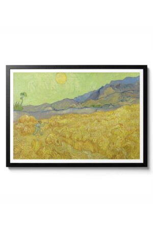 Kağıt Poster Vincent Van Gogh Wheatefield With A Reaper