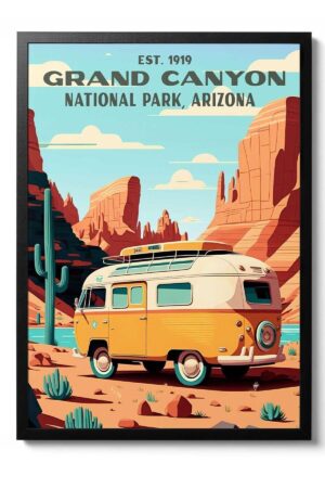 Kağıt Poster Vosvos Büyük Kanyon Arizona Sanatsal Kuşe Duvar Dekorasyonu