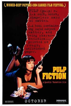 Pulp Fiction Uma Thurman Kağıt Poster