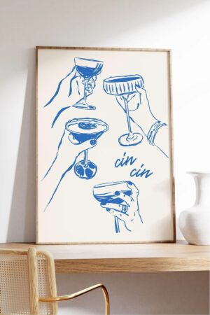 Kağıt Poster Wine Modern Minimalist