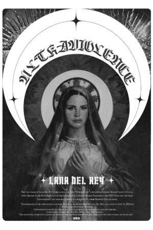 Kağıt Poster Lana Del Rey Kuşe Kalın