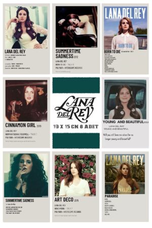 Poster Lana Del Rey Polaroid Albüm Seti 8 Adet 10x15cm