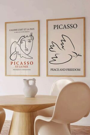 Poster Picasso ta Kuşe Kalın 2 Adet