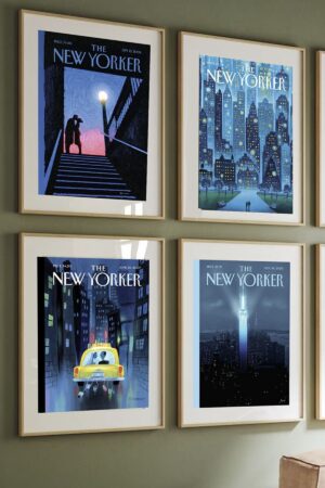 Poster The New Yorker Her Biri  ta 4 Adet Kuşe Kalın