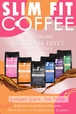 Slim Fit Coffee Seti - 6 Adet Kahve / Kolajen Sandaloz Sakızı Hindistan Cevizi Yağı- Ketojenik