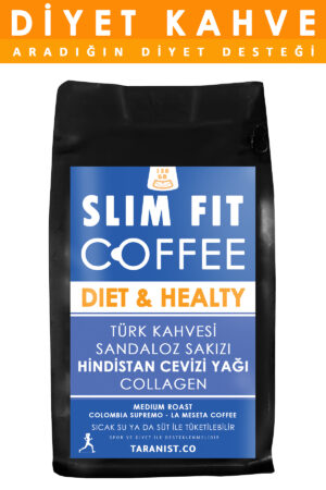 Slim Fit Coffee -türk Kahvesi- Sandaloz Sakızı Kolajen Hindistan Cevizi Yağı 150 gr
