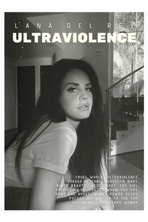 Poster Lana Del Rey Born To Die Ultraviolence Kuşe Kalın