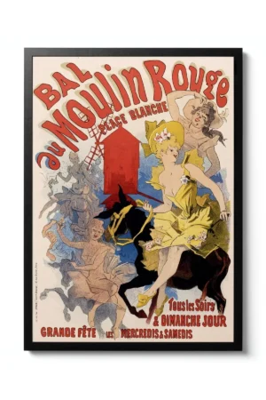 Kağıt Poster - Vintage Moulin Rouge Casino