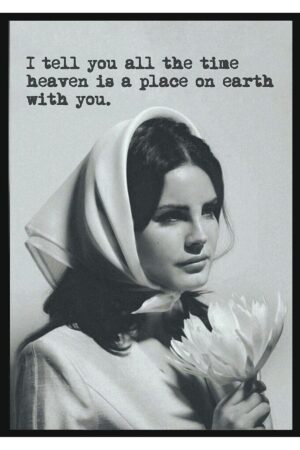 Poster Lana Del Rey Heaven Kuşe Kalın