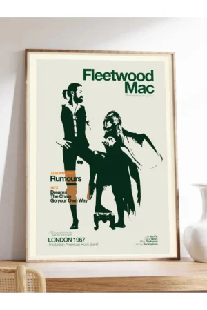 Poster Fleetwood Mac London 1967 Kuşe Kalın