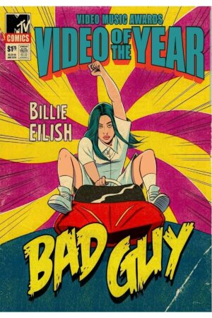 Poster Billie Eilish Bad Guy Kuşe Kalın