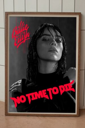 Poster Billie Eilish No Time To Die Kuşe Kalın