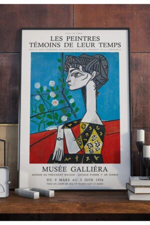 Poster Madame Z Picasso Modern Art Vintage Kuşe Kalın