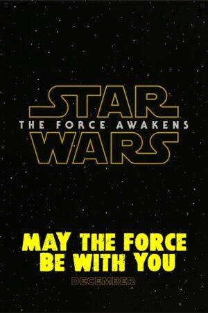 Poster May The Force Be With You Star Wars Kuşe Kalın