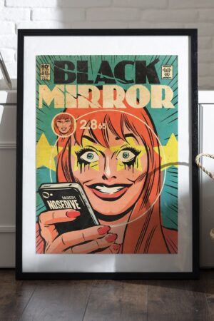 Poster Black Mirror Kuşe Kalın