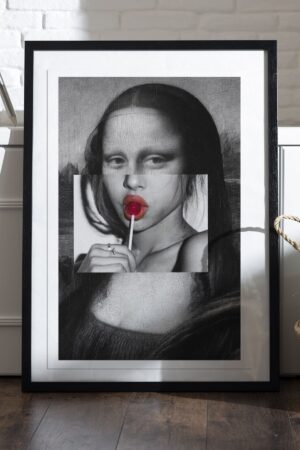 Poster Mona Lisa Pop Art Version Kuşe Kalın