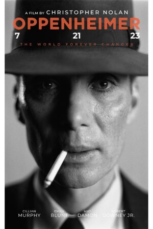 Poster Oppenheimer Cillian Murphy Siyah Atom Bombası Kuşe