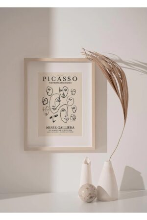 Poster Picasso Modern Art Vintage Kuşe Kalın