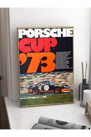 Poster Porsche 911 Klasik Araba Kuşe Kalın