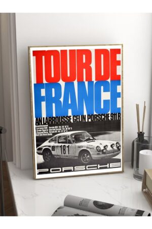 Poster Porsche 911 Klasik Araba Kuşe Kalın