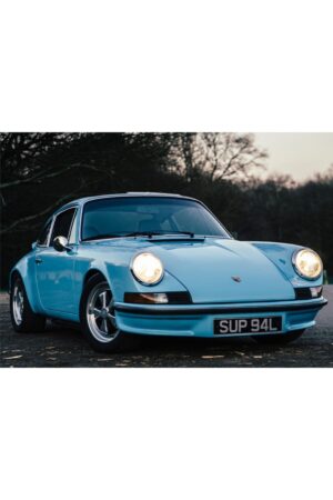 Poster Porsche Klasik Araba Driven By Dreams Kuşe Kalın