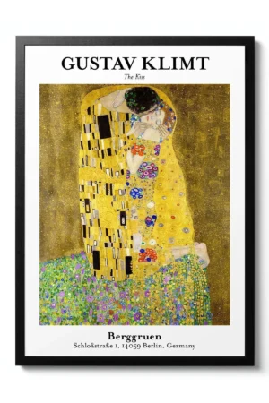 Poster Öpücük Gustav Klimt Kiss - Ünlü Tablolar - Kuşe