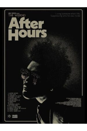 Poster The Weeknd After Hours Kuşe Kalın