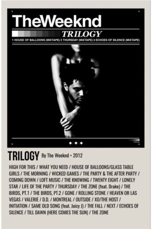 Poster The Weeknd Trilogy Albüm Kuşe Kalın
