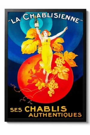 Kağıt Poster La Chablisienne Vintage Sanatsal Kuşe Duvar Dekorasyonu