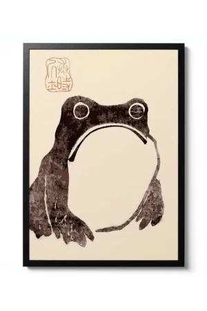 Kağıt Poster Matsumoto Hoji Frog Kağıt Poster Kalın Kuşe Japon Sanatı