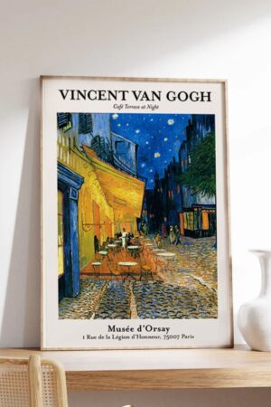 Poster Van Gogh Café Terrace At Night Kuşe Kalın