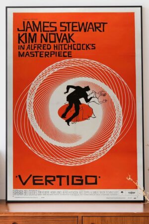 Poster Vertigo Alfred Hitchcock James Stewart Kim Novak Ölüm Korkusu Film